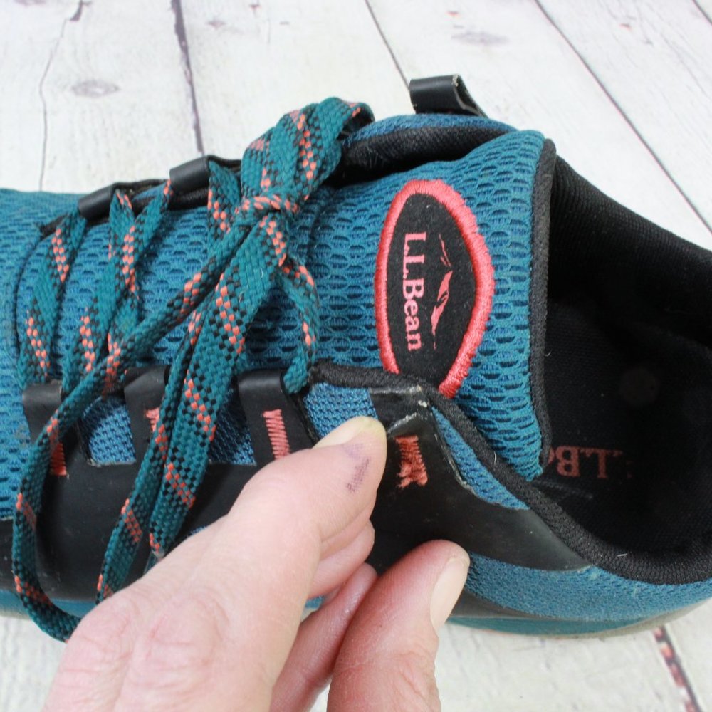 LL BEAN North Peak Blue Sneakers Waterproof Hiking Trail Shoes Size 9.5 M - Picture 13 of 16